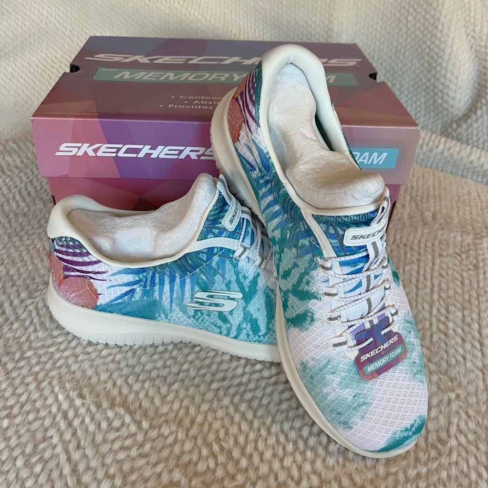 Skechers Slip On Sneakers Ultra Flex Perfect Jewel White Multi